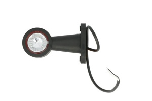 Lumina delimitare stanga/dreapta, rosu/alb, LED lungime cablu 450mm, pe brațul mediu-lung, 12/24V - Img 2