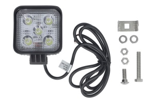 Lumina lucru (LED, 10-30V, 15W, 1200lm, numar diode: 5x3W, inaltime: 85mm, latime: 85mm, adancime: 38mm, lungime cablu: 1,5m) - Img 1
