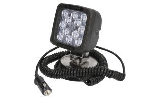 Lumina lucru (LED, 12/24V, 17W, 1750lm, numar elemente LED: 12, lungime: 101mm, inaltime: 101mm, adancime: 60mm, cu comutator; cu dop; cu fir spiralat de 3m; montabil cu magnet) - Img 4