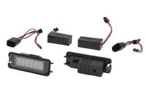 Lumina numar inmatriculare, culoare lumina: alb, 12V, cu aprobare circulatie potrivit VW FOX 04.05-07.11 - Img 1