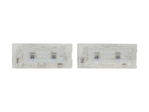Lumina numar inmatriculare, culoare lumina: alb; set, 12V, cu aprobare circulatie potrivit BMW X3 (E83), X5 (E53) 01.00-12.11 - Img 2