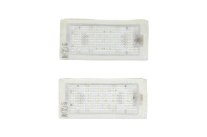 Lumina numar inmatriculare, culoare lumina: alb; set, 12V, cu aprobare circulatie potrivit BMW 3 (E46) 12.98-07.06 - Img 1