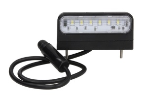 Lumina numar inmatriculare REGPOINT II (LED, 12/24V, 48x45x100mm, lungime cablu: 500mm, conector: ASS3) - Img 1