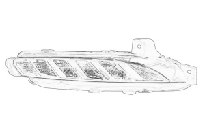 Lumina zi stanga potrivit RENAULT ESPACE V 02.15-03.23 - Img 1