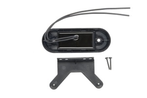 Lumini clarificare stanga/dreapta, portocaliu, LED, inaltime 41mm; latime 115mm; adancime 20mm, în relief, lungime cablu 220mm, cu cuier, 12/24V - Img 2