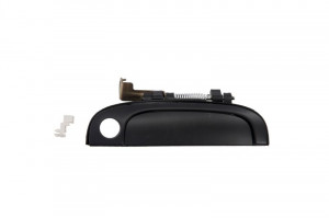 Maner usa Dreapta Fata potrivit KIA RIO II JB 2005-2011 - (exterior, cu gaura pentru incuietoare; negru/grund)