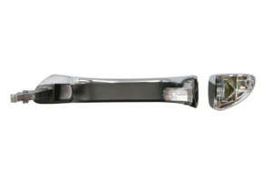 Maner usa Fata Dreapta exterior, crom/negru potrivit MERCEDES Clasa E T-MODEL S211, E VF211, E W211 1.8-6.2 2002-2009 - Img 2