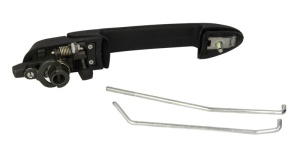 Maner usa Fata Stanga potrivit FIAT MAREA 1.2-2.4D 1996-2003 - (extern, cu gaura pentru incuietoare, negru) - Img 2