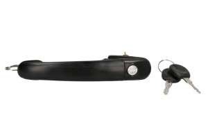 Maner usa Stanga/Dreapta Fata potrivit FORD GALAXY WGR; SEAT ALHAMBRA 7M, CORDOBA 6K, IBIZA II 6K, IBIZA 1993-2010 - (cu cheie; exterior, cu incuietoare; negru)