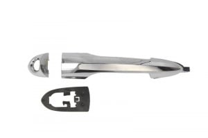 Maner usa Stanga Fata potrivit ALFA ROMEO GIULIETTA, MITO; LANCIA YPSILON 312 2008-2020 - (exterior, cu gaura pentru incuietoare; crom)