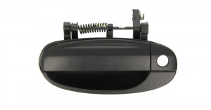 Maner usa Stanga Fata potrivit CHEVROLET AVEO II 2008-2011 - (exterior, cu gaura pentru incuietoare; negru)