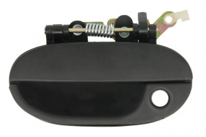 Maner usa Stanga Fata potrivit HYUNDAI ACCENT I 1994-1997 - (exterior, cu gaura pentru incuietoare; textura neagra)