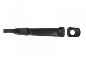 Maner usa Stanga Fata potrivit PEUGEOT 2008 I, 207, 208 I 2004-2019 - (exterior, cu gaura pentru incuietoare; negru/grund) - Img 2