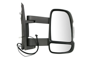 Oglinda exterioara dreapta potrivit CITROEN JUMPER II; FIAT DUCATO; PEUGEOT BOXER dupa 2006 - (electric, convex, cu incalzire, lung, cu semnalizator, aerial, wy5w bulb)