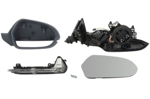 Oglinda exterioara dreapta potrivita Audi A6 C7 2010-2018 - asferice, 12 buc pini