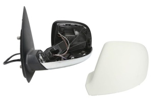 Oglinda laterala Dreapta (electric, convexa, incalzita, crom) potrivit VW AMAROK, TRANSPORTER T5, TRANSPORTER T6, TRANSPORTER T6 / CARAVELLE T6 - Img 2