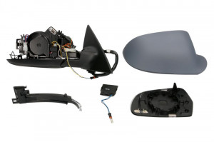 Oglinda laterala Dreapta electrica, asferica, incalzita potrivit AUDI A6 ALLROAD C6, A6 ALLROAD C7, A6 C6 -08.11 - Img 2
