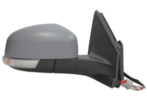 Oglinda laterala Dreapta potrivit FORD FOCUS II, FOCUS III, MONDEO IV, MONDEO V pana in 2014 - (electric, convexa, incalzita, crom) - Img 2