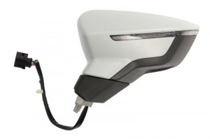 Oglinda laterala Stanga electric, convexa, incalzita, pliabil electric potrivit SEAT IBIZA V, LEON, LEON SC, LEON ST, LEON ST/KOMBI, LEON/HATCHBACK - Img 2