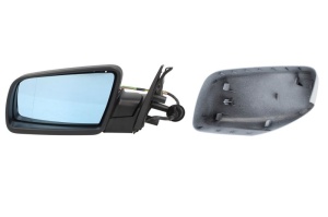 Oglinda laterala Stanga (electric Da, asferice, incalzita, albastru, pliabil electric) potrivit BMW 5 (E60), 5 (E61)