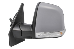 Oglinda laterala stanga potrivit FIAT DOBLO II; OPEL COMBO D 2014-2022 - (mecanica, convex, grund) - Img 2
