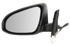 Oglinda laterala Stanga potrivit TOYOTA YARIS XP130 2010-2020 - (electric; convexa, cu incalzire; captuseala; pliabil electric, cu indicator)