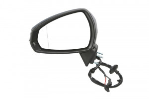 Oglinda stanga potrivit AUDI A3 dupa 2012 - electrica, asferic, incalzita, crom, grunduita