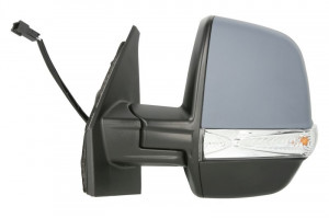 Oglinda stanga potrivit FIAT DOBLO 2010-2014 - electrica incalzita, grunduita, dubla - Img 2