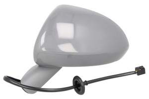 Oglinda stanga potrivit OPEL CORSA D, CORSA E 2006-2014 - electrica, asferic, incalzita, crom, grunduita - Img 2