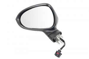 Oglinda stanga potrivit SEAT LEON 2009-2012 - electrica incalzita, crom, grunduita
