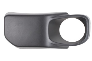 Ornament bandou bara stanga cu locas lampa ceata, plastic, negru potrivit JEEP WRANGLER III JK 08.10-11.17 - Img 1