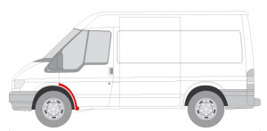 Panou reparatie Stanga Fata potrivit FORD TRANSIT V 2000-2006 - (partea din spate) - Img 4