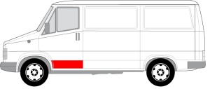 Panou reparatie usa Fata Stanga potrivit CITROEN C25; FIAT DUCATO, TALENTO; PEUGEOT J5 1981-1994 - (acoperire, partea inferioara) - Img 2