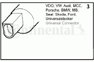 Pompa spalator parbriz fata (12V) potrivit MERCEDES B SPORTS TOURER (W245), C (C204), C T-MODEL (S204), C (W204), CLS SHOOTING BRAKE (X218), E T-MODEL (S212); AUDI A1, A3 AUTOBUS-SUV 12.83- - Img 2