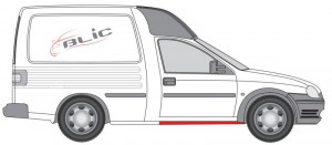 Prag auto Dreapta potrivit OPEL COMBO/MINIVAN, CORSA B, CORSA B/HATCHBACK pana in 2000 - (reparatie, lungime 99cm) - Img 2