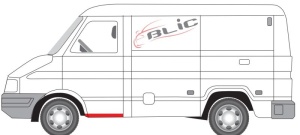 Prag auto Fata Dreapta/Stanga (lungime 60cm) potrivit IVECO DAILY I, DAILY II -05.99 - Img 2