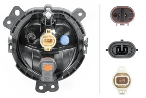 Proiector ceata Dreapta (H8/PSX24W/W5W, cu lumini de zi) potrivit MINI COUNTRYMAN (F60), COUNTRYMAN (R60) 10.16- - Img 4