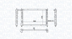 Radiator motor (Automat/Manual) potrivit LANCIA LYBRA 1.9D/2.0/2.4D - Img 3