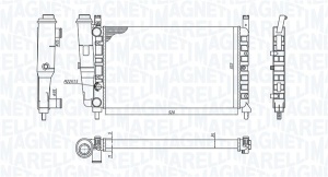 Radiator motor (Manual) potrivit FIAT FIORINO, FIORINO/MINIVAN; INNOCENTI ELBA 1.1-1.6 - Img 1