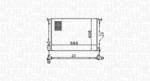 Radiator motor potrivit DACIA DUSTER, DUSTER/SUV, LOGAN, LOGAN EXPRESS, LOGAN MCV, SANDERO; LADA LARGUS; RENAULT DUSTER, LOGAN I 1.2-1.6LPG - Img 1