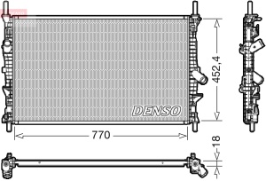 Radiator motor potrivit HONDA CR-V II, FR-V 2.2D - Img 3