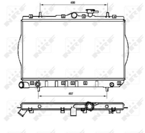 Radiator motor potrivit HYUNDAI ACCENT, ACCENT I 1.3/1.5 - Img 3