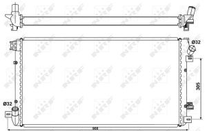 Radiator motor potrivit NISSAN INTERSTAR; OPEL MOVANO A; RENAULT MASTER II 1.9D/2.5D - Img 3