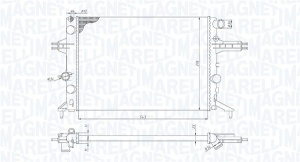 Radiator motor potrivit OPEL ASTRA G, ZAFIRA A 1.4-2.2 - Img 1