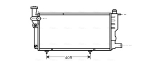 Radiator racire motor potrivit PEUGEOT 205 I, 205 II, 205/HATCHBACK 1.3-1.9D 02.83-09.98 - Img 3