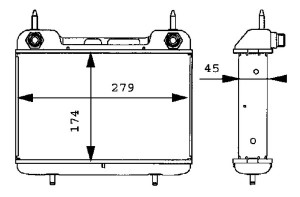 Radiator ulei potrivit MERCEDES 124 (A124), 124 (C124), 124 T-MODEL (S124), 124 (W124), E T-MODEL (S124), E (W124) 3.0/3.0D 09.86-06.96 - Img 2