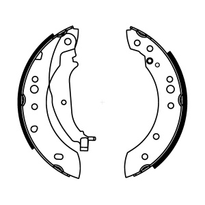 Sabot frana potrivit MITSUBISHI COLT CZC VI, COLT VI; SMART FORFOUR 1.1-1.5D 01.04-06.12 - Img 1