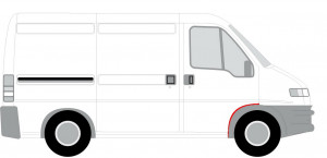 Segment aripa Dreapta (partea din spate) potrivit CITROEN JUMPER I; FIAT DUCATO; PEUGEOT BOXER 01.94-12.06 - Img 2
