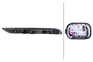Semnalizator lateral dreapta (transparent, LED) potrivit PORSCHE MACAN 95B 02.14-06.18 - Img 2