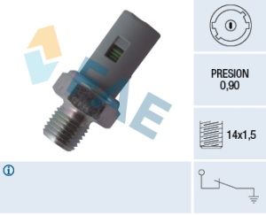 Senzor presiune ulei (0,9bar; 1 pin; gri) potrivit DACIA SANDERO; NISSAN INTERSTAR, KUBISTAR; RENAULT CLIO II, CLIO II/HATCHBACK, KANGOO, KANGOO EXPRESS, THALIA I, TWINGO I 1.2-2.2D 08.97- - Img 3